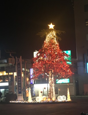 西船橋駅のクリスマスツリー