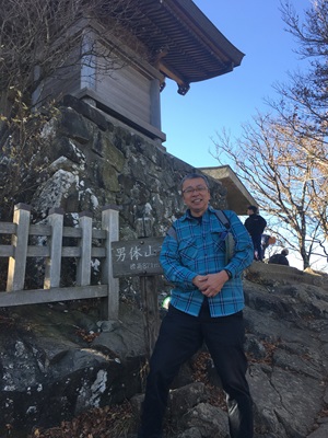 男体山山頂での写真