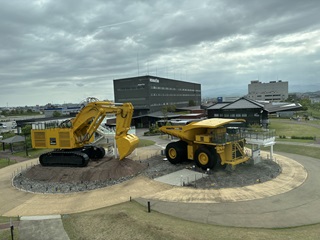 小松駅ホームからKOMATSU