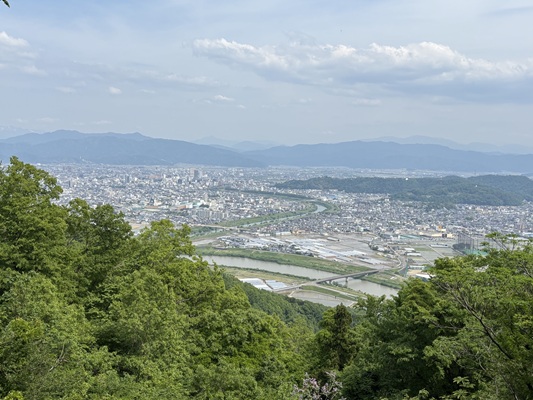 下市山から福井市街地一望