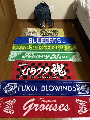 応援タオルたち